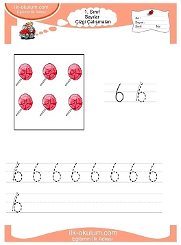 Çocuklar İçin Çizgi Çalışma Sayfaları 